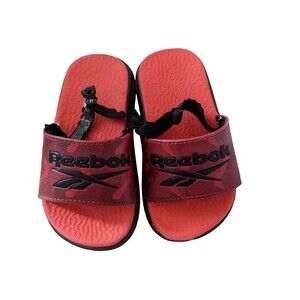 Toddler Boy's REEBOK Sandals! Size 8 Cute Elastic Partly Stretched Out